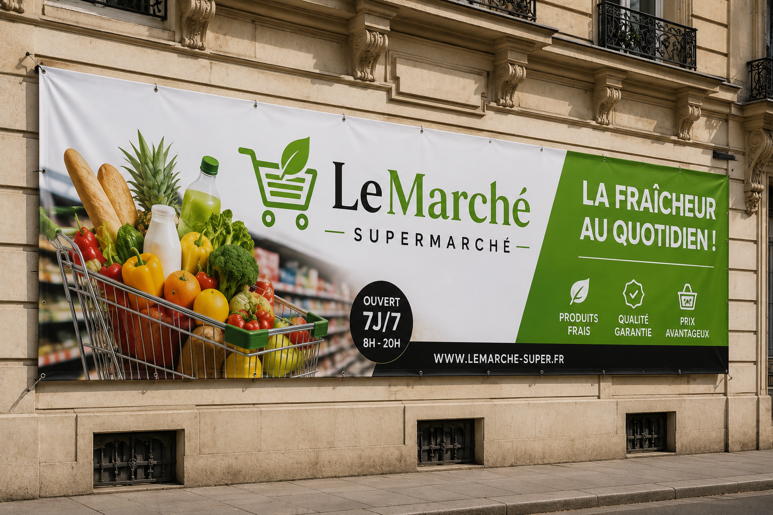 Bâche Publicitaire - Banderole personnalisée